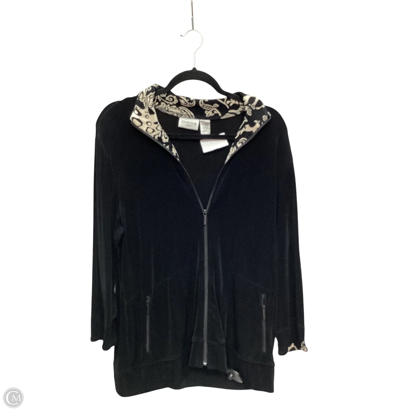 Jacket Other By Chicos In Black, Size: 2