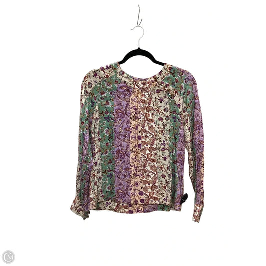 Top Long Sleeve By Loft In Multi-colored, Size: Xs