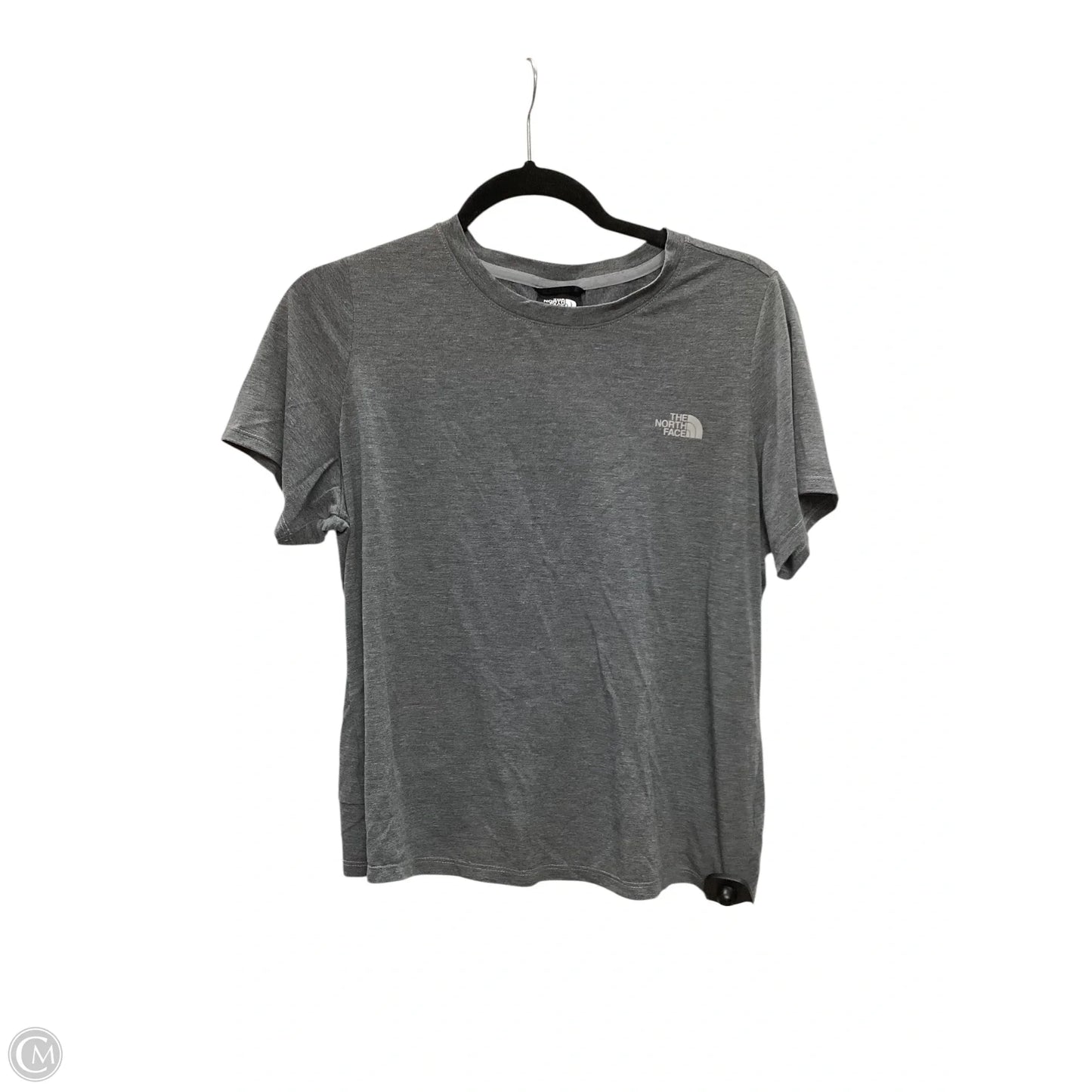 Athletic Top Short Sleeve By The North Face In Grey, Size: M