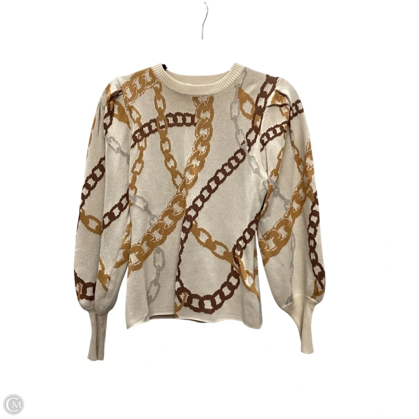 Top Long Sleeve By Flying Tomato In Brown, Size: S