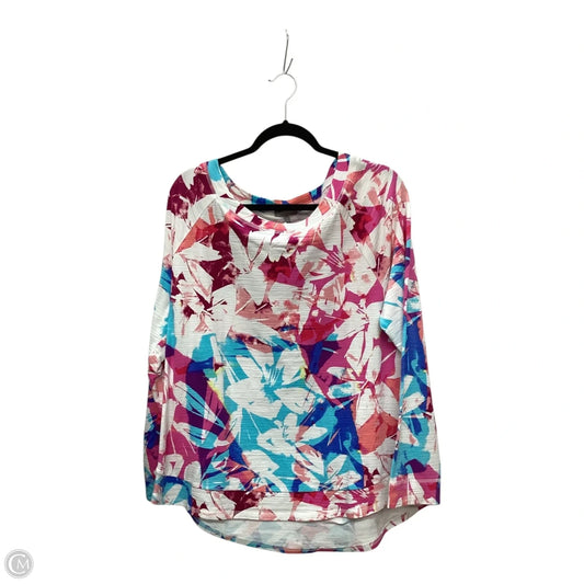 Top Long Sleeve By Talbots In Multi-colored, Size: Xl