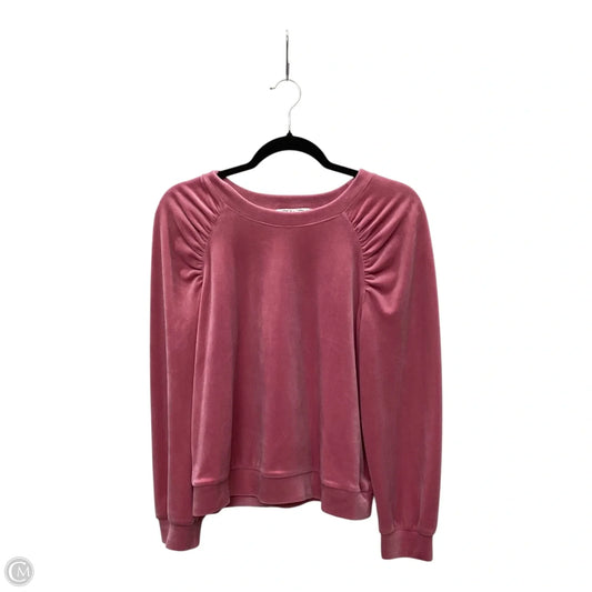 Top Long Sleeve By Joy Joy In Pink, Size: S