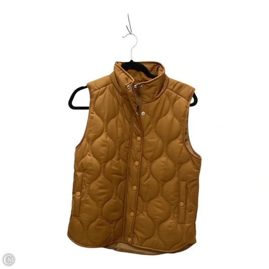 Vest Puffer & Quilted By Staccato In Orange, Size: S