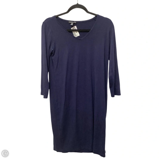 Dress Casual Midi By Eileen Fisher In Navy, Size: M