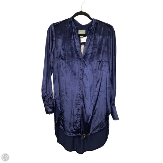 Tunic Long Sleeve By Maeve In Blue, Size: 2