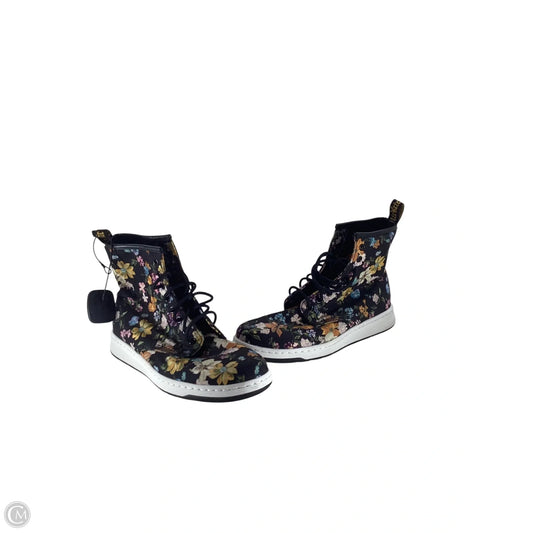 Boots Ankle Flats By Dr Martens In Floral Print, Size: 9
