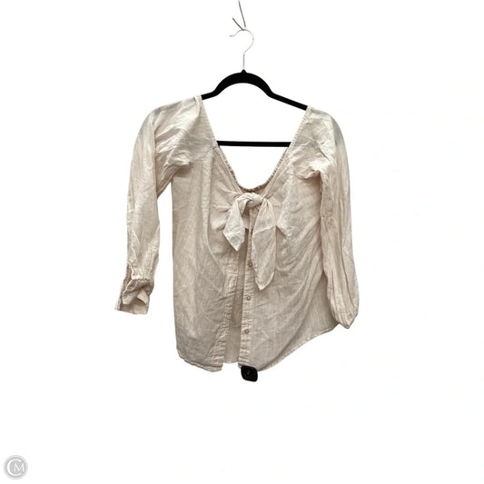 Top Long Sleeve By Free People In Orange, Size: L