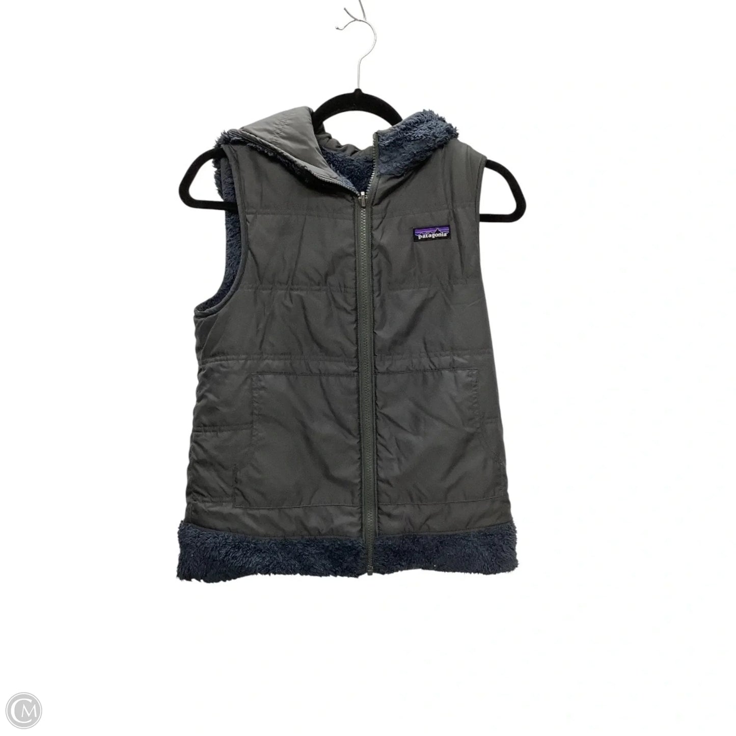 Vest Faux Fur & Sherpa By Patagonia In Grey, Size: S