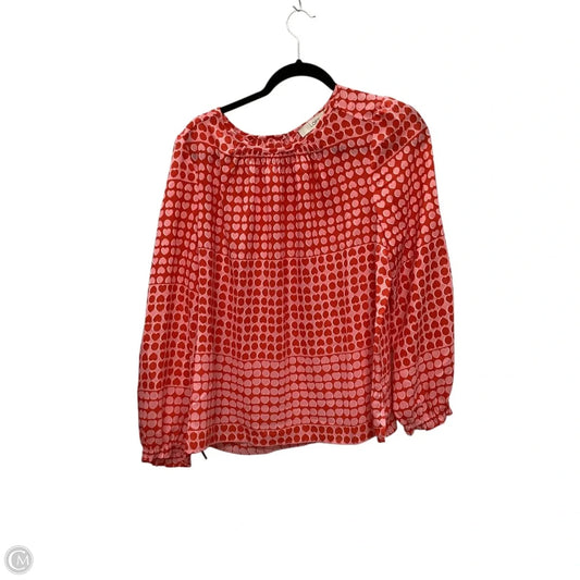 Top Long Sleeve By Loft In Red, Size: Lp