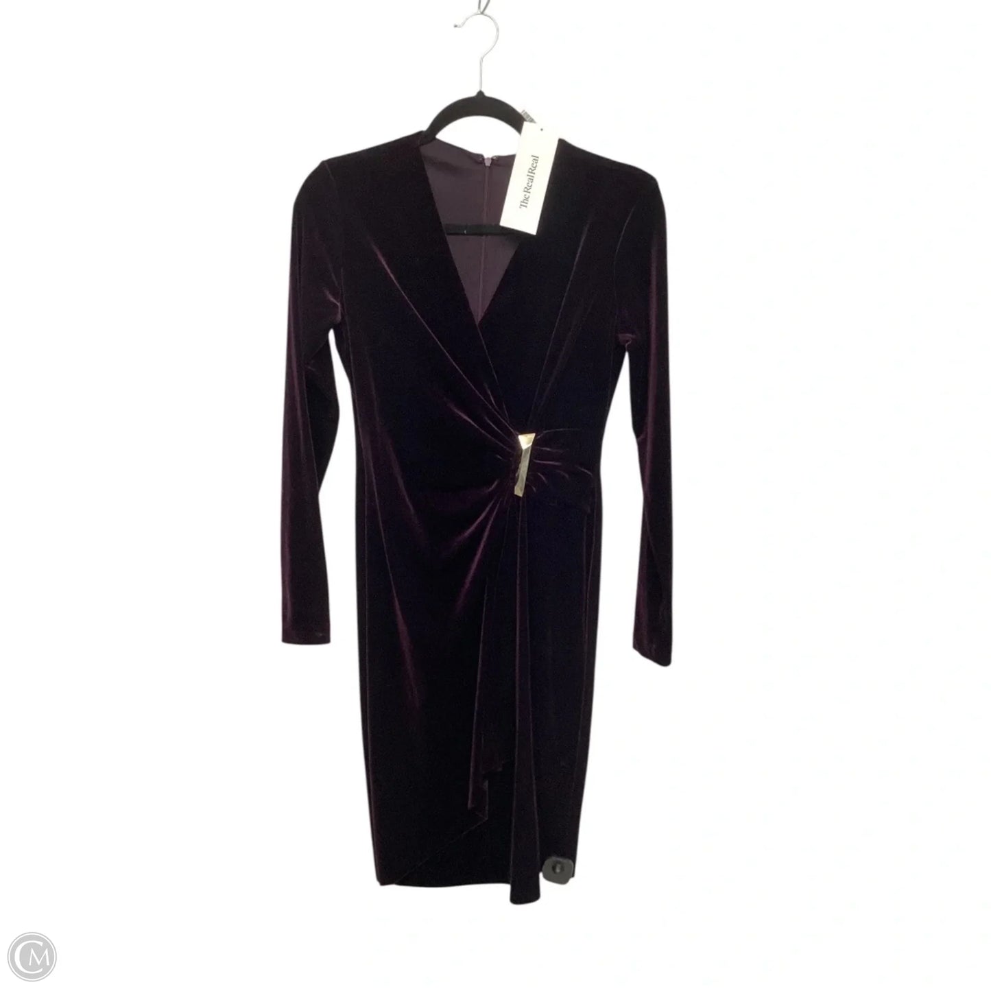 Dress Party Short By Calvin Klein In Purple, Size: 4