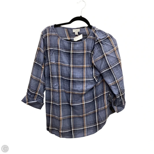 Top Long Sleeve By J. Jill In Blue, Size: 1x