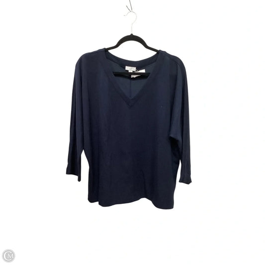 Top Long Sleeve By J. Jill In Navy, Size: M