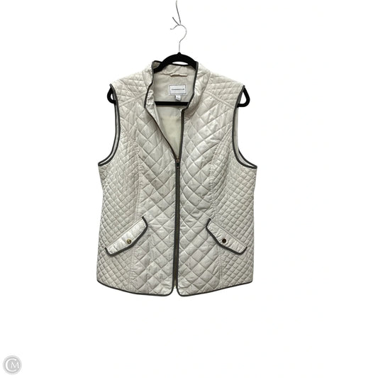 Vest Puffer & Quilted By Charter Club In Cream, Size: Xl