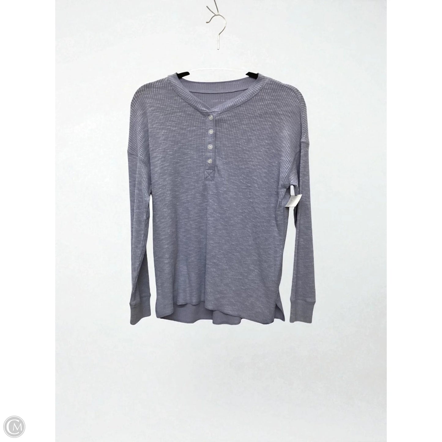 Top Long Sleeve Basic By American Eagle In Blue, Size: Xs