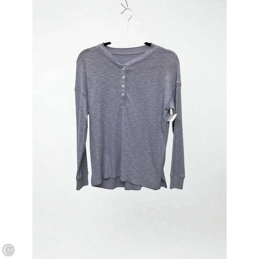 Top Long Sleeve Basic By American Eagle In Blue, Size: Xs