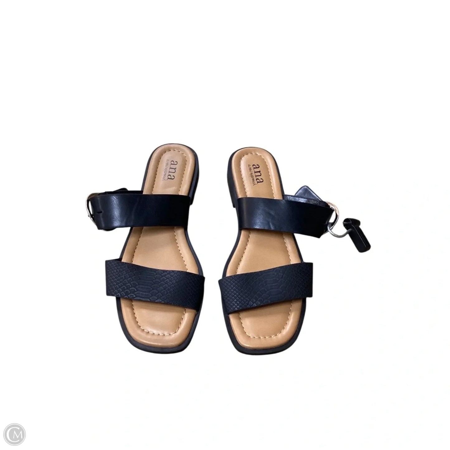Sandals Flats By Ana In Black, Size: 8