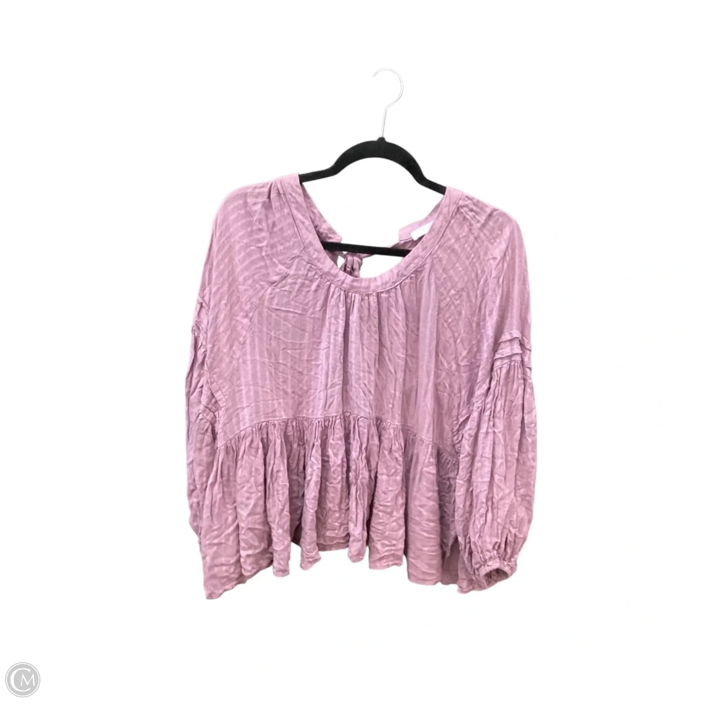 Top Long Sleeve By Mustard Seed In Purple, Size: L