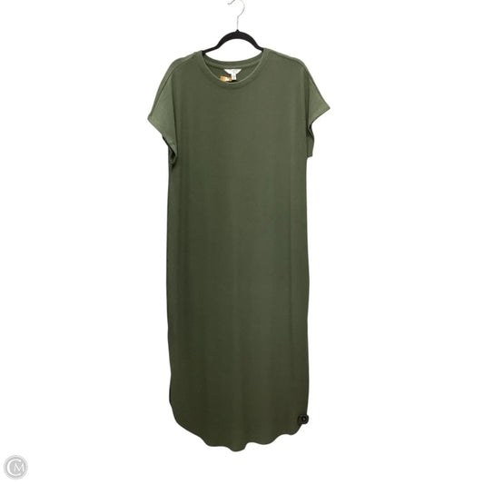 Dress Casual Maxi By Time And Tru In Green, Size: L