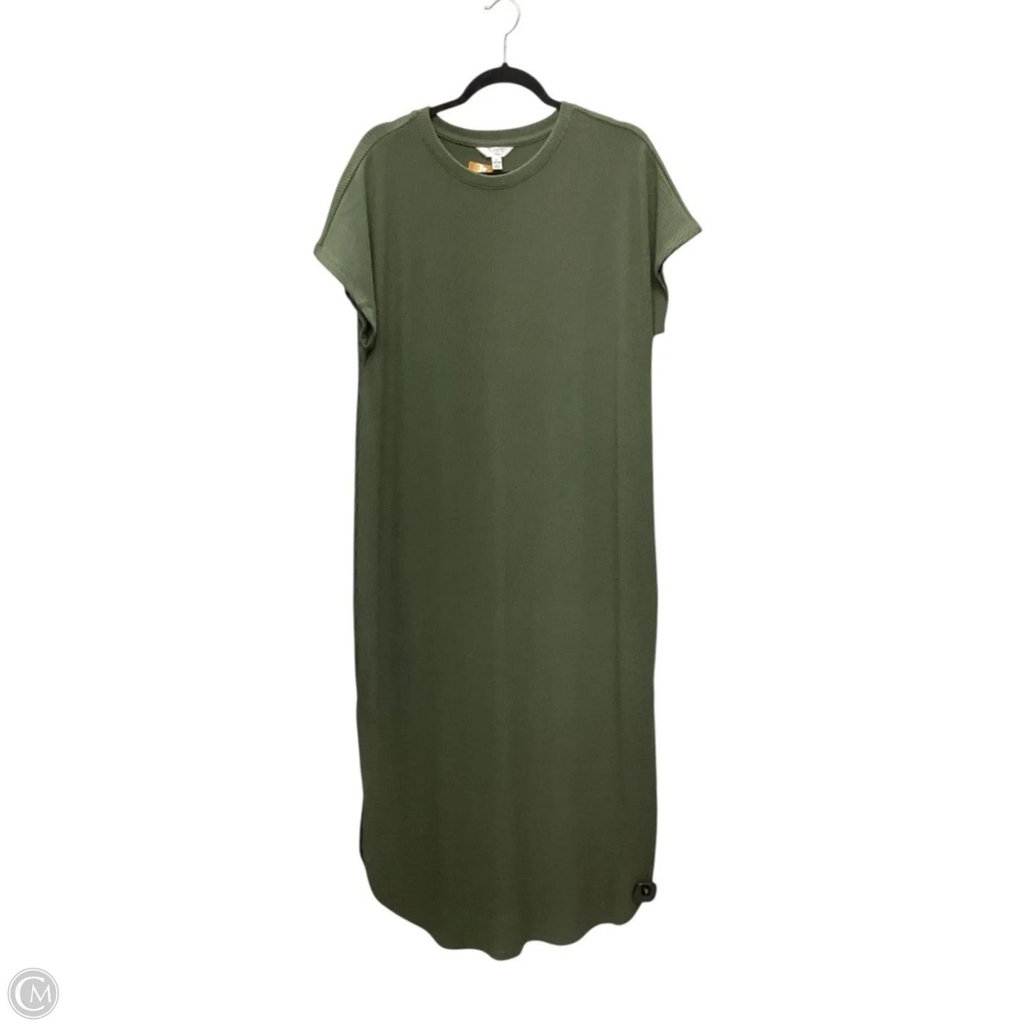 Dress Casual Maxi By Time And Tru In Green, Size: L