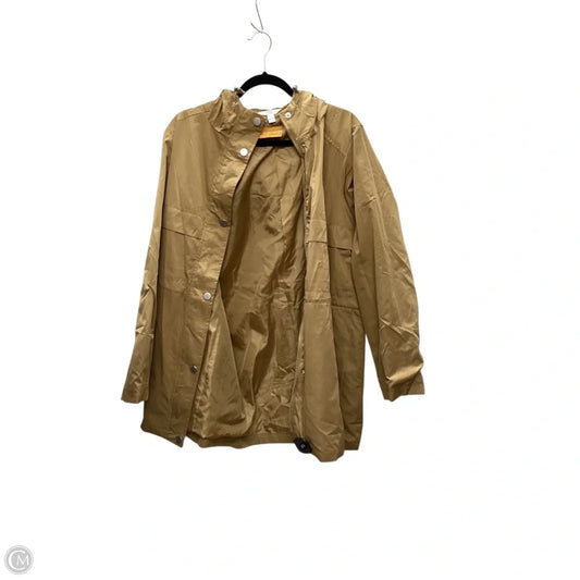 Jacket Windbreaker By Time And Tru In Brown, Size: L