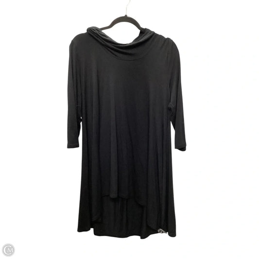 Tunic Long Sleeve By Grace In Black, Size: L
