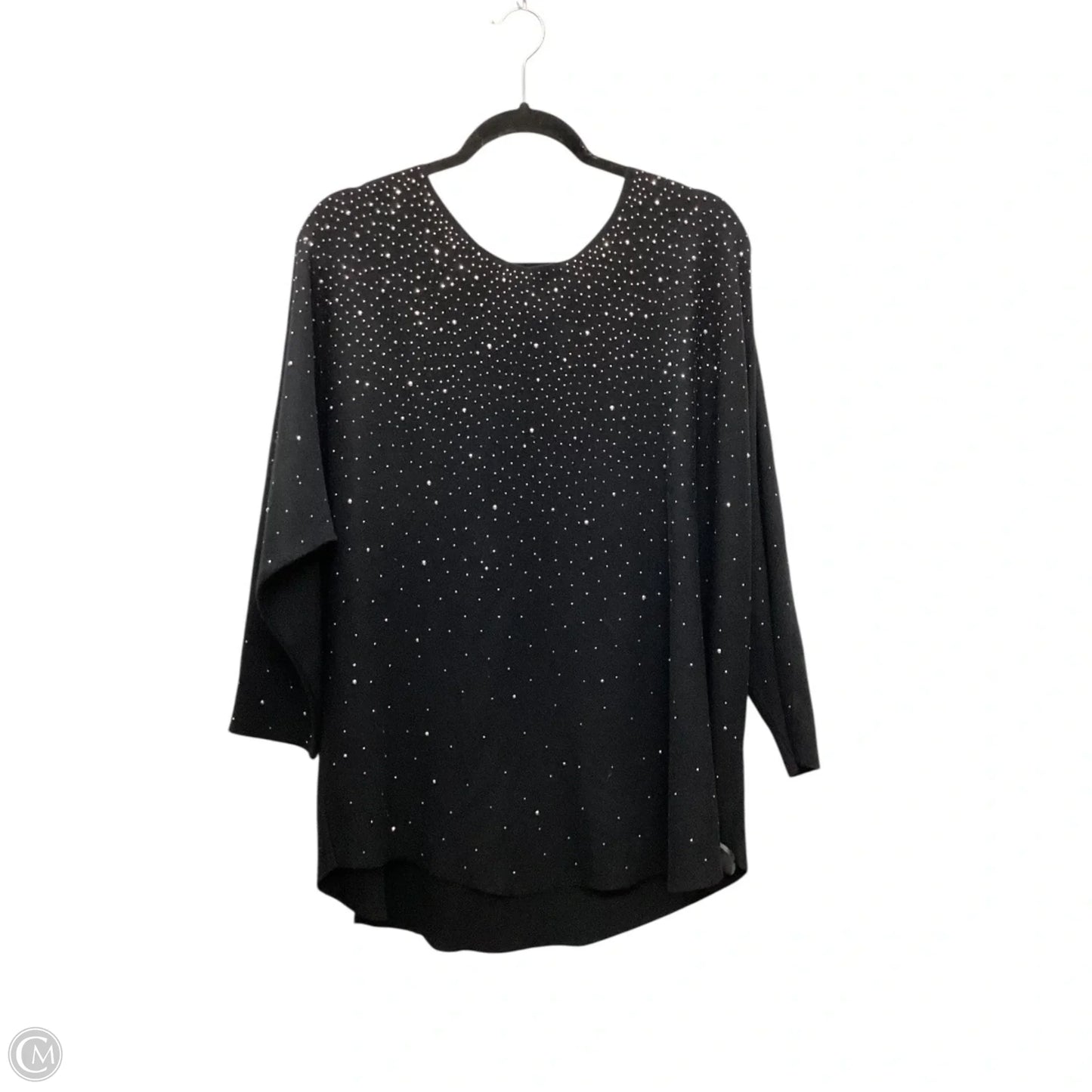 Top Long Sleeve By Clothes Mentor In Black, Size: 2x