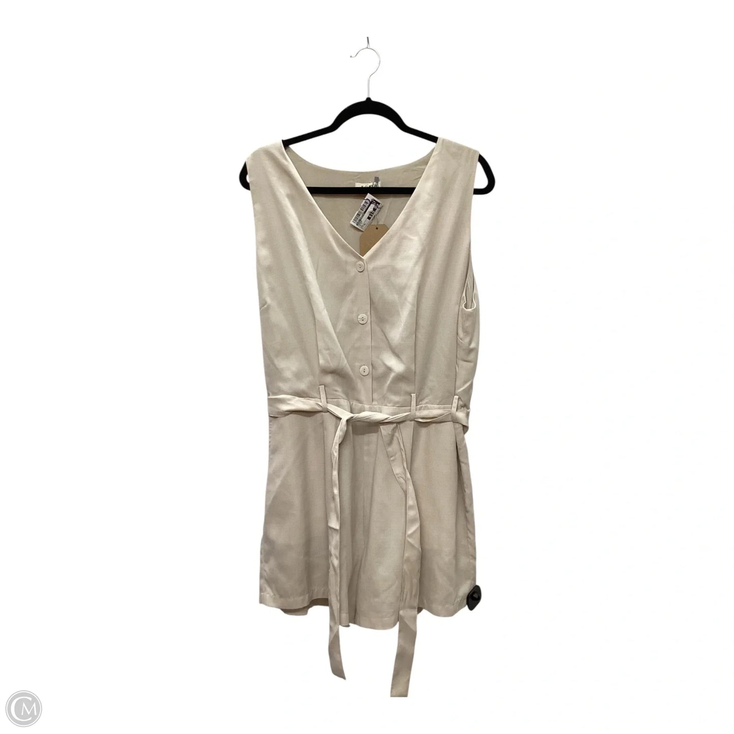 Romper By Kori America In Beige, Size: Xl