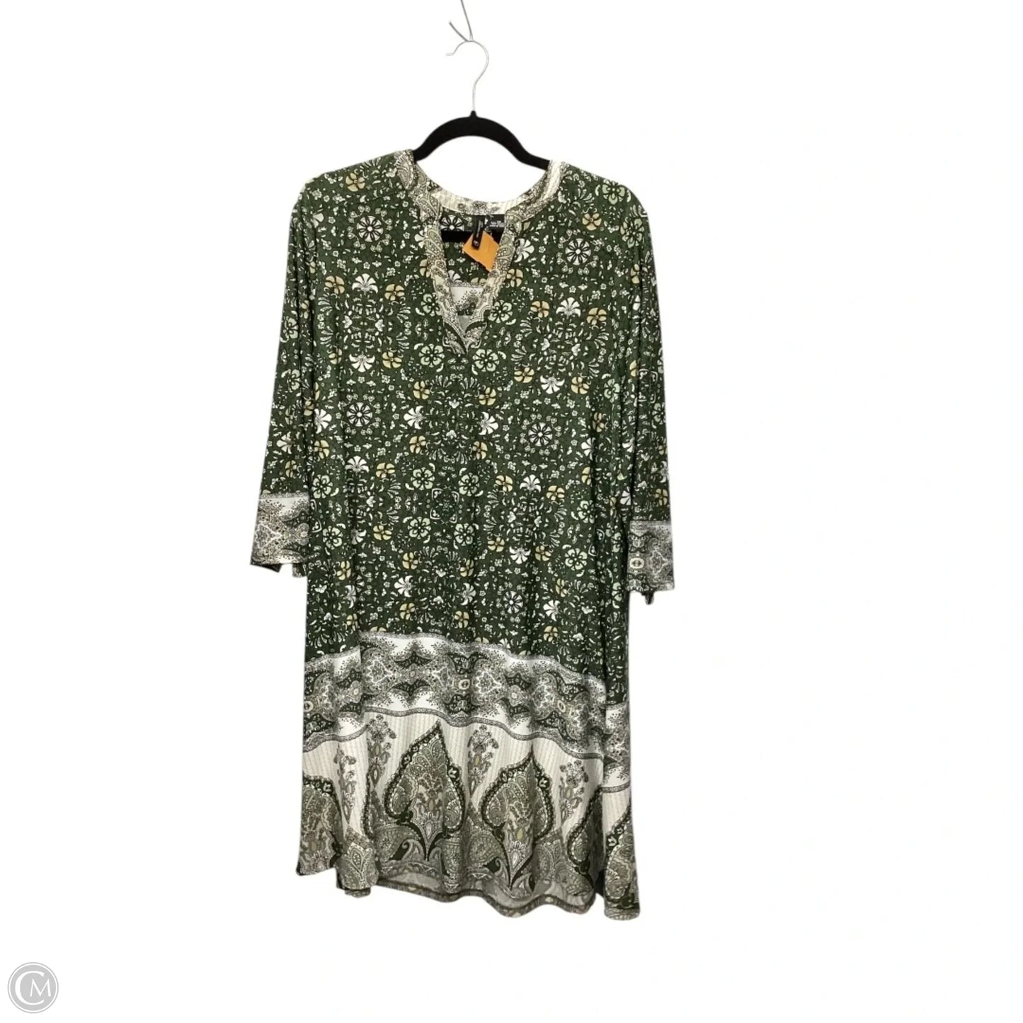 Dress Casual Midi By New Directions In Green, Size: 1x