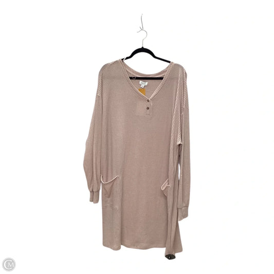 Top Long Sleeve By True Craft In Pink, Size: 1x