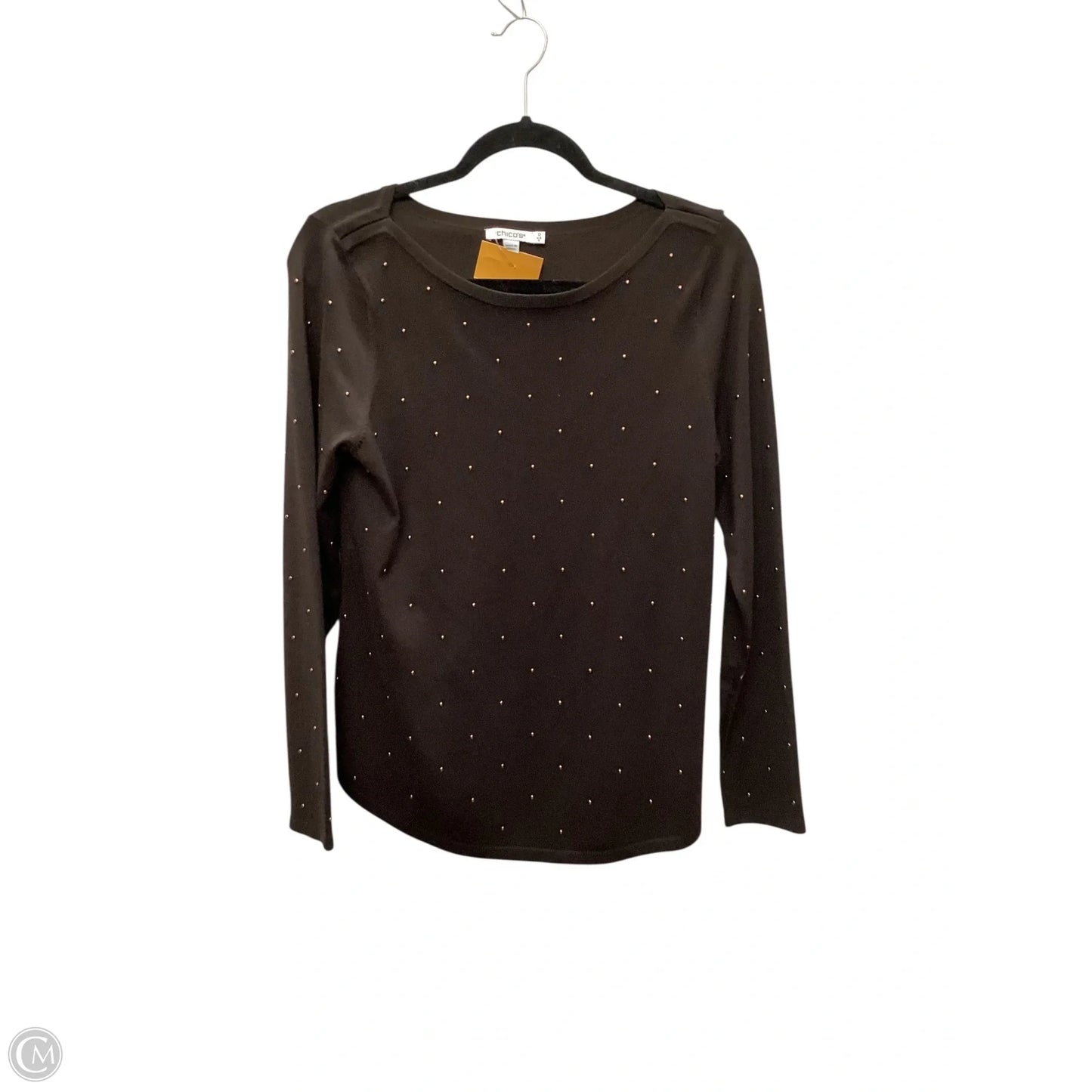 Top Long Sleeve By Chicos In Brown, Size: 0