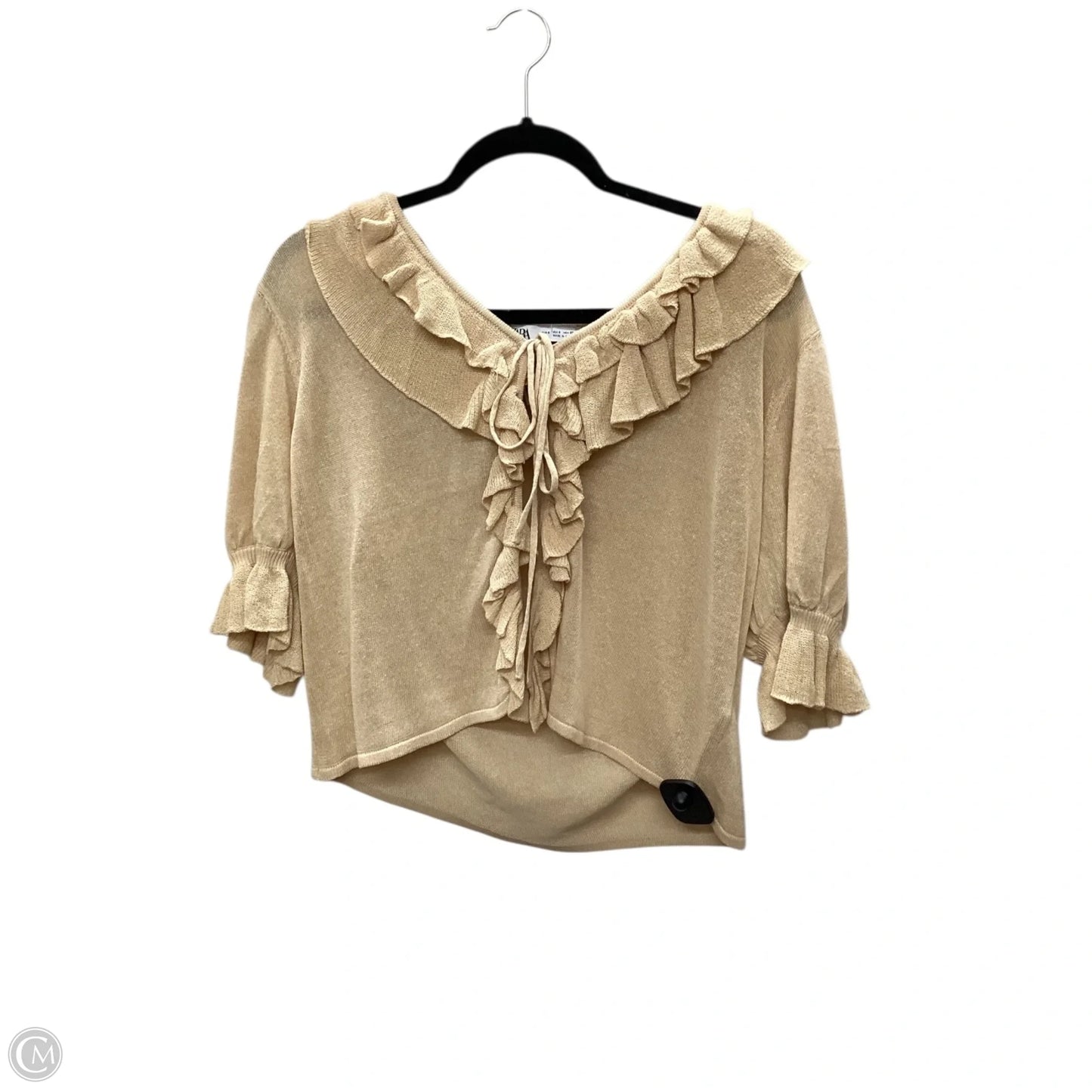 Cardigan By Zara In Tan, Size: S