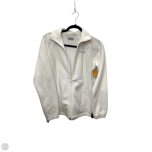 Jacket Fleece By Columbia In White, Size: S