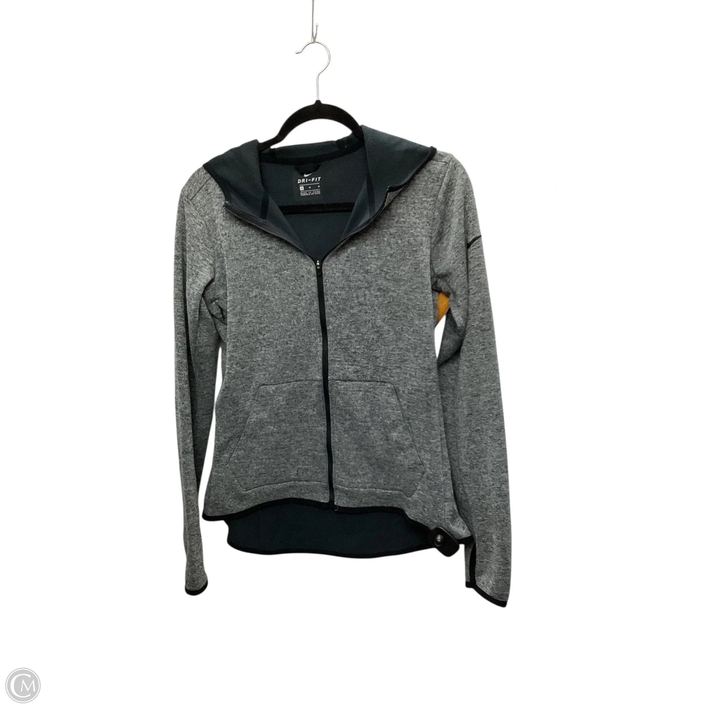 Athletic Jacket By Nike Apparel In Grey, Size: M