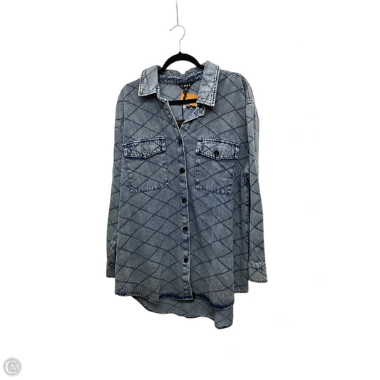 Jacket Denim By Clothes Mentor In Blue Denim, Size: L