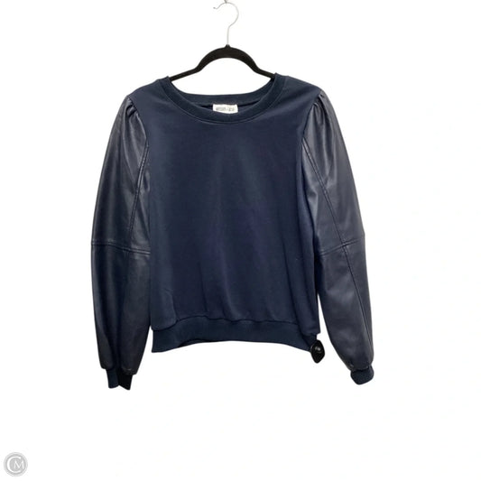 Top Long Sleeve By Clothes Mentor In Navy, Size: M