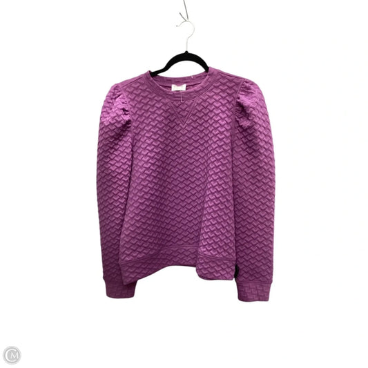 Top Long Sleeve By Fate In Purple, Size: S