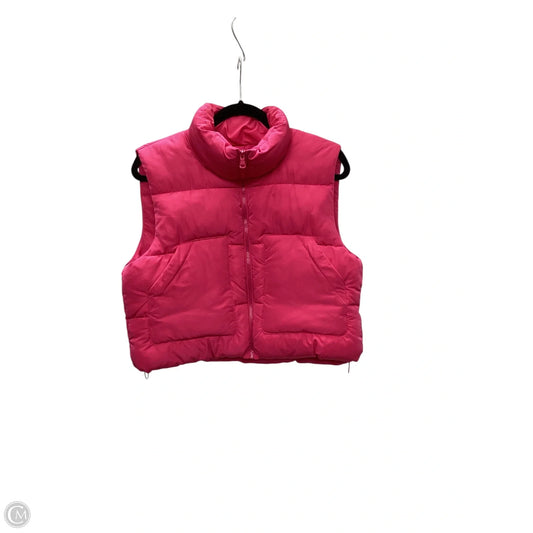 Vest Puffer & Quilted By Love Tree In Pink, Size: M