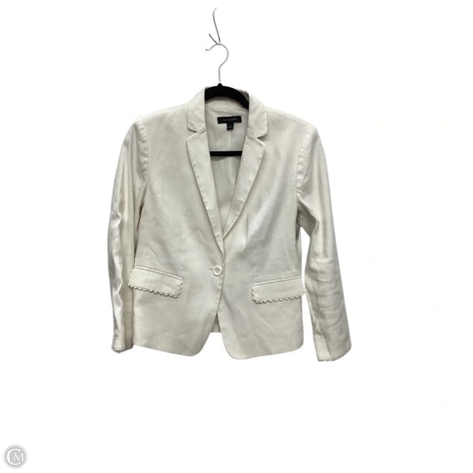 Blazer By Ann Taylor In Cream, Size: 4