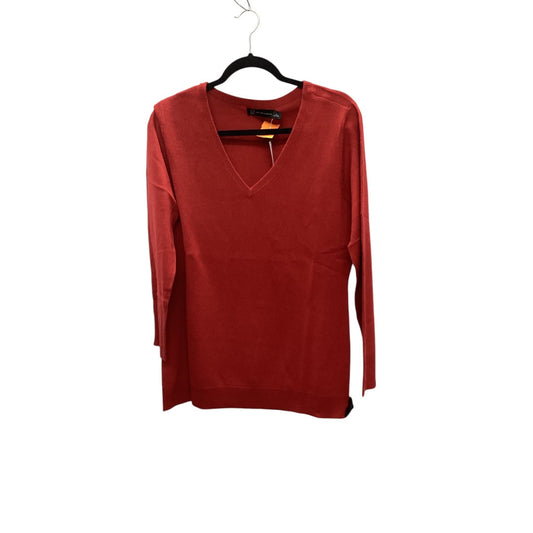 Top Long Sleeve Basic By New York And Co In Red, Size: L