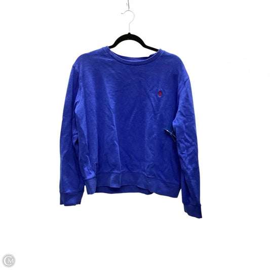Sweatshirt Crewneck By Polo Ralph Lauren In Blue, Size: L