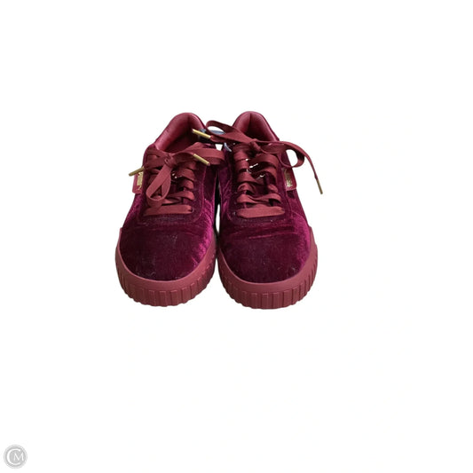 Shoes Sneakers By Puma In Red, Size: 9