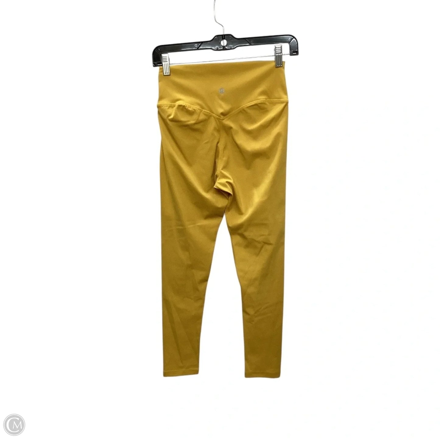 Athletic Leggings By Lululemon In Yellow, Size: 4