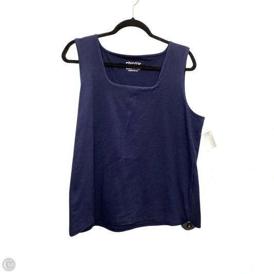 Top Sleeveless Basic By Chicos In Navy, Size: Xl