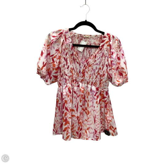 Top Short Sleeve By Jodifl In Pink & Red, Size: S