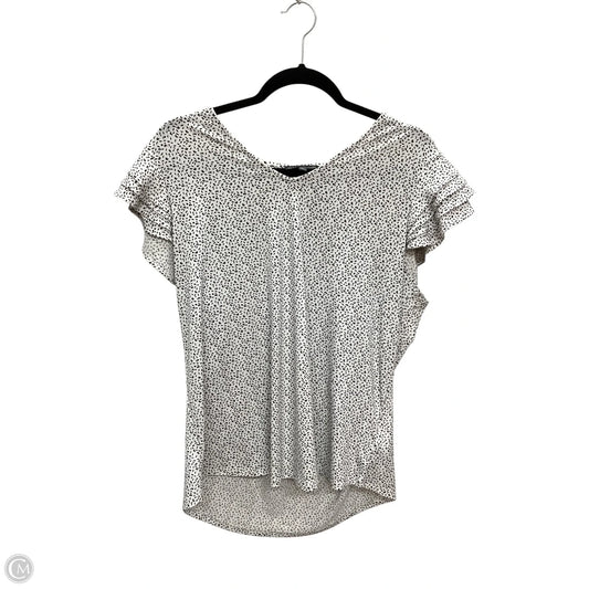 Top Sleeveless By Adrianna Papell In Black & White, Size: Xl