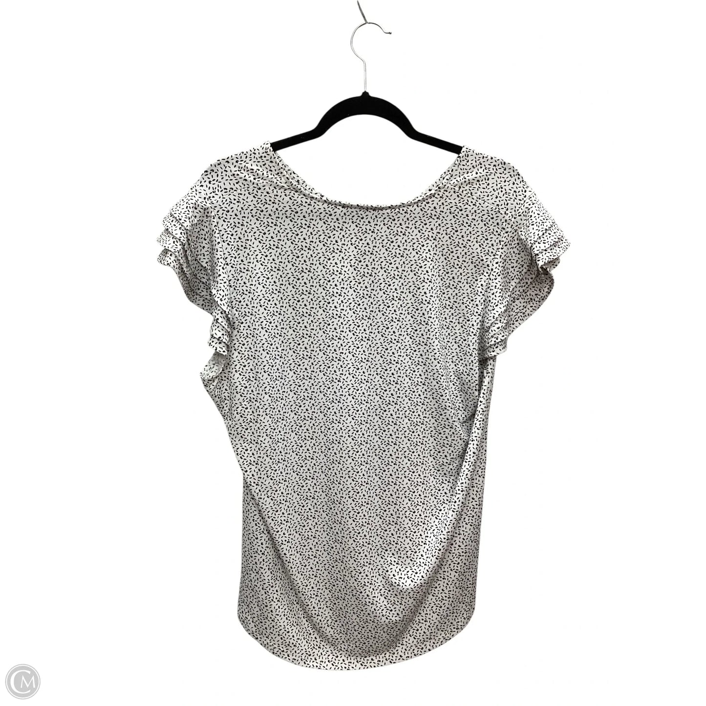 Top Sleeveless By Adrianna Papell In Black & White, Size: Xl