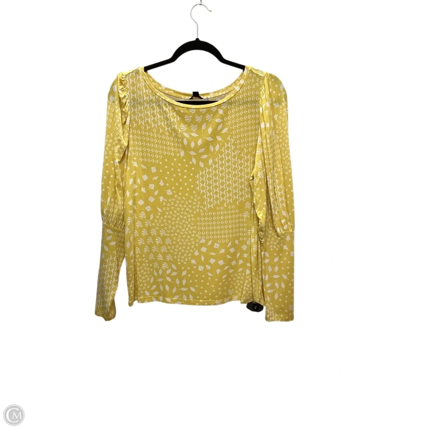 Top Long Sleeve By Ann Taylor In Yellow, Size: M