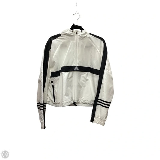 Jacket Windbreaker By Adidas In White, Size: Xl