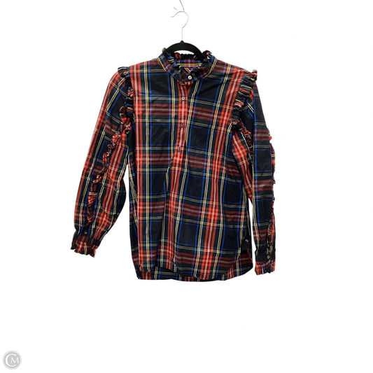 Top Long Sleeve By J. Crew In Multi-colored, Size: S