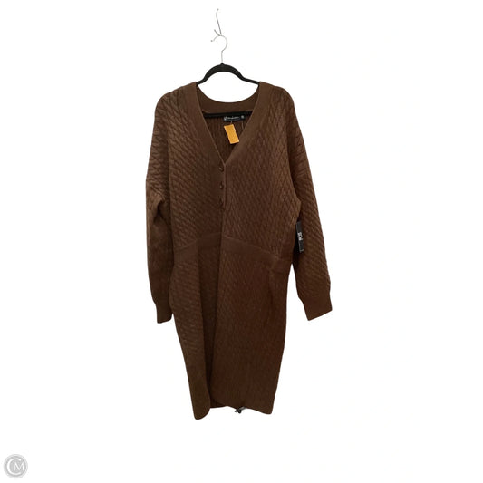 Dress Sweater By New York And Co In Brown, Size: Xxl